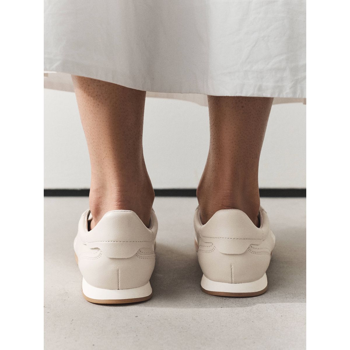 Baskets fins à lacets/logo forever comfort® naturel, NEXT