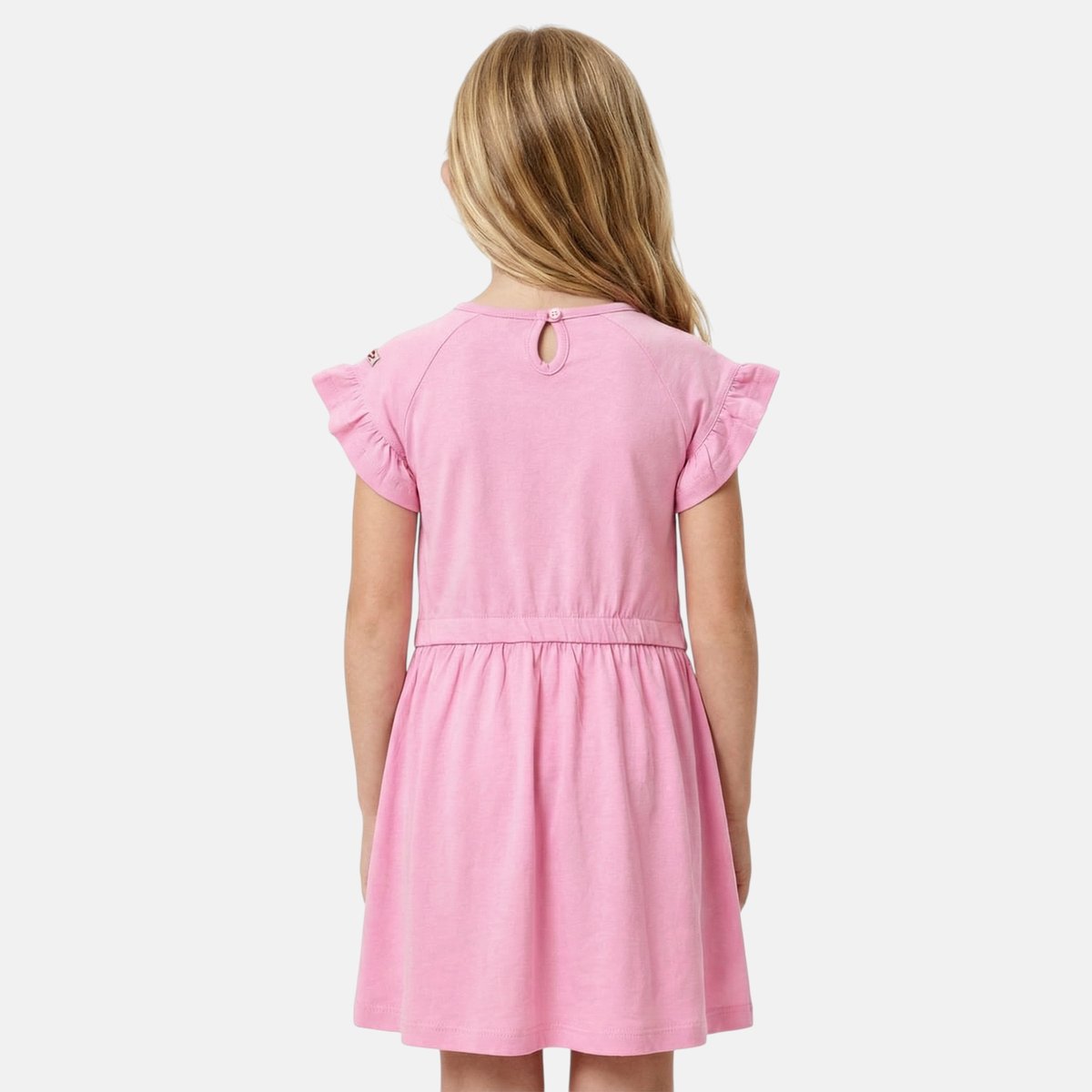Robe manches courtes, col rond BOHÈME rose, LEE COOPER