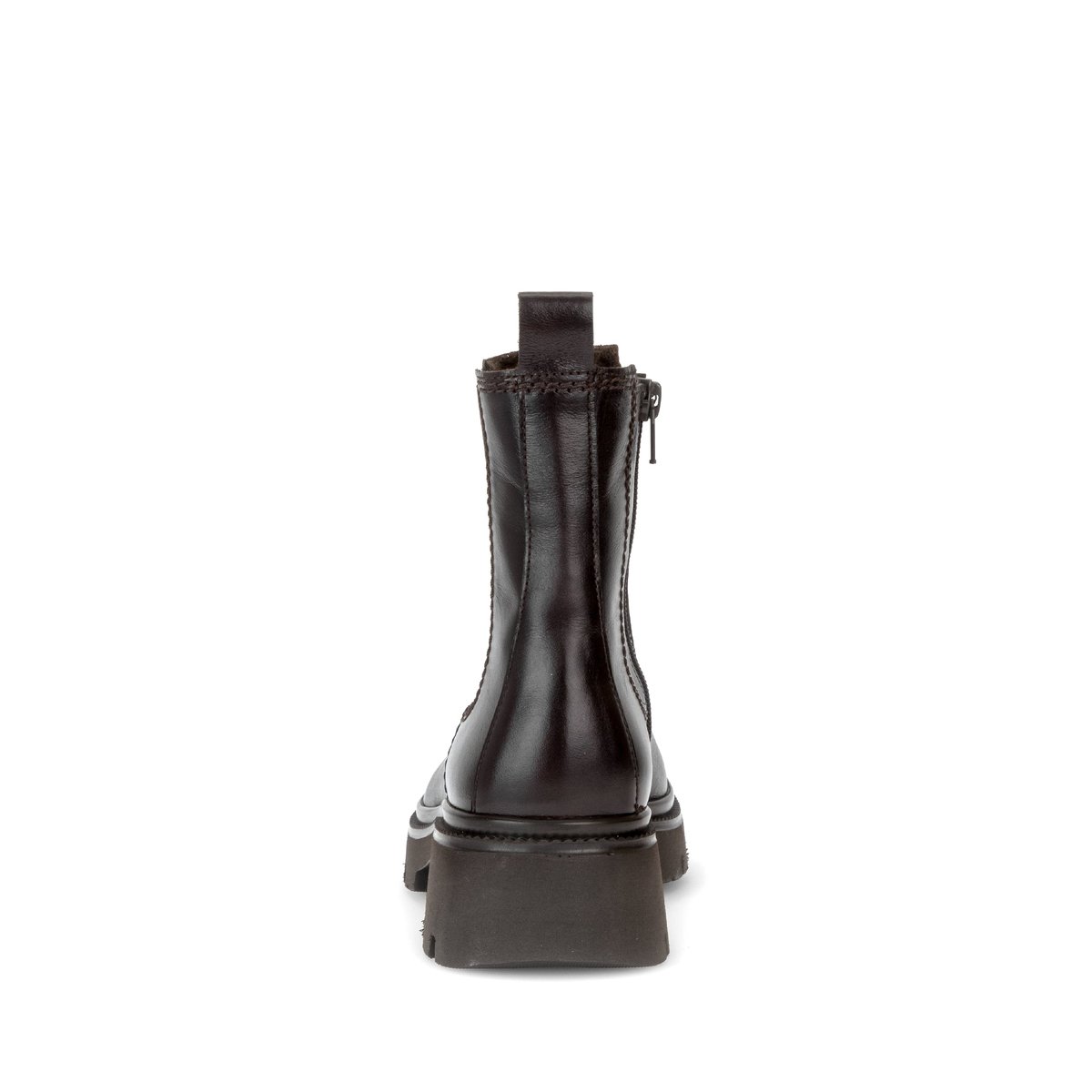 Bottines en cuir lisse à talon décroché cognac, GABOR