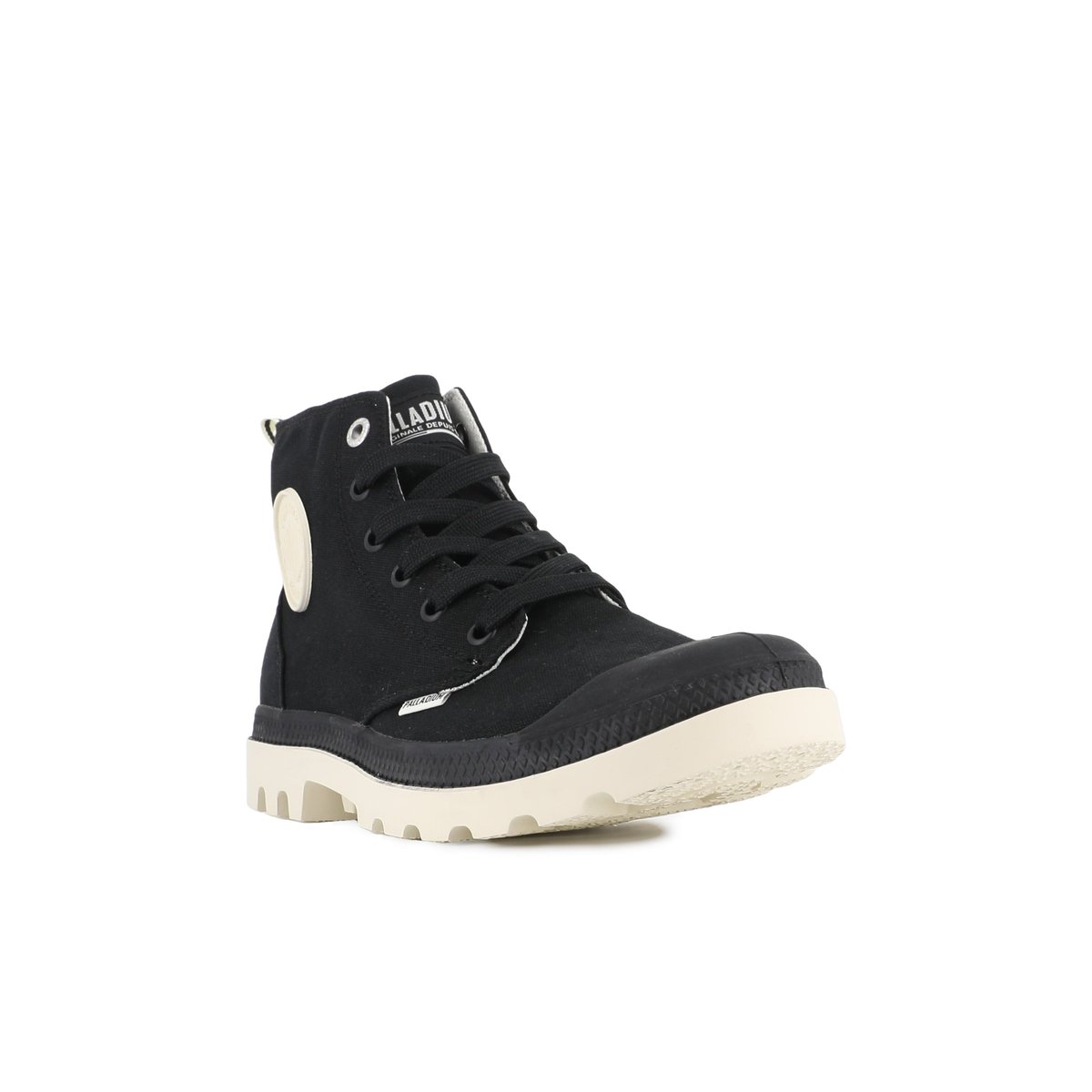 Baskets Toile PAMPA DUO CHROME black, PALLADIUM
