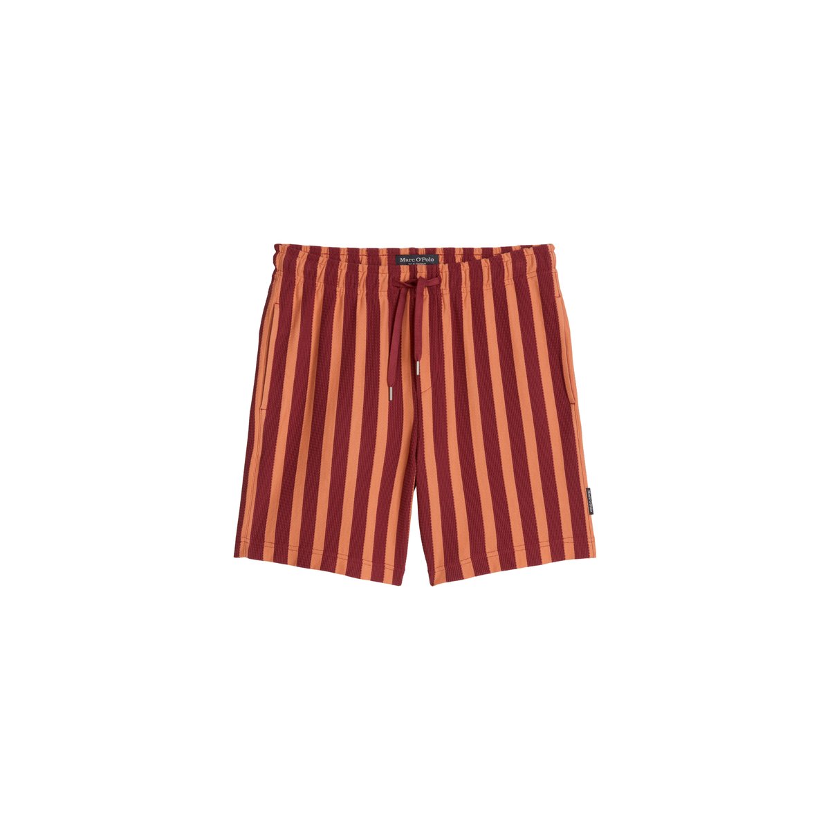 Short en jersey DfC regular avec des bandes de couleur et de structure dunkelrot, MARC O'POLO
