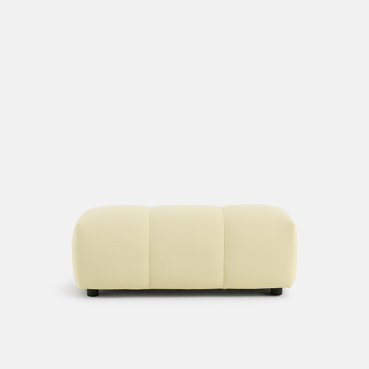 Pouf XL, en tissu matelassé, longueur 109 cm, NURIA jaune, LA REDOUTE INTERIEURS