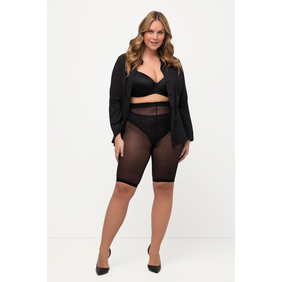 Collant cycliste à motif noir, ULLA POPKEN