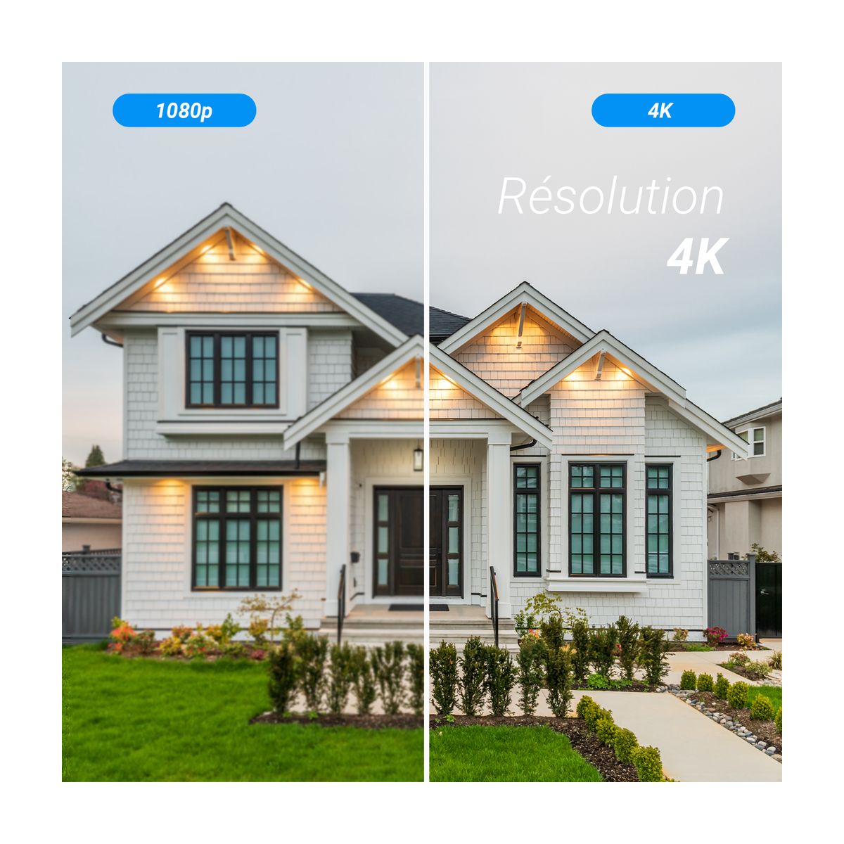 Caméra de surveillance Wifi H80X 4K motorisée couleur unique, EZVIZ