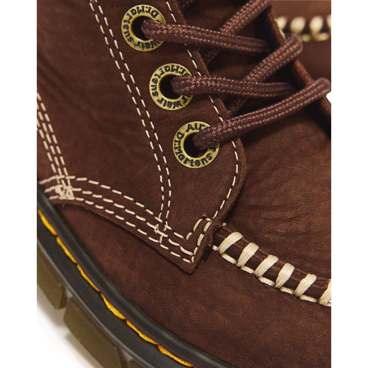 Low boots en cuir, Raffe Tumbled Nubuck marron, DR. MARTENS