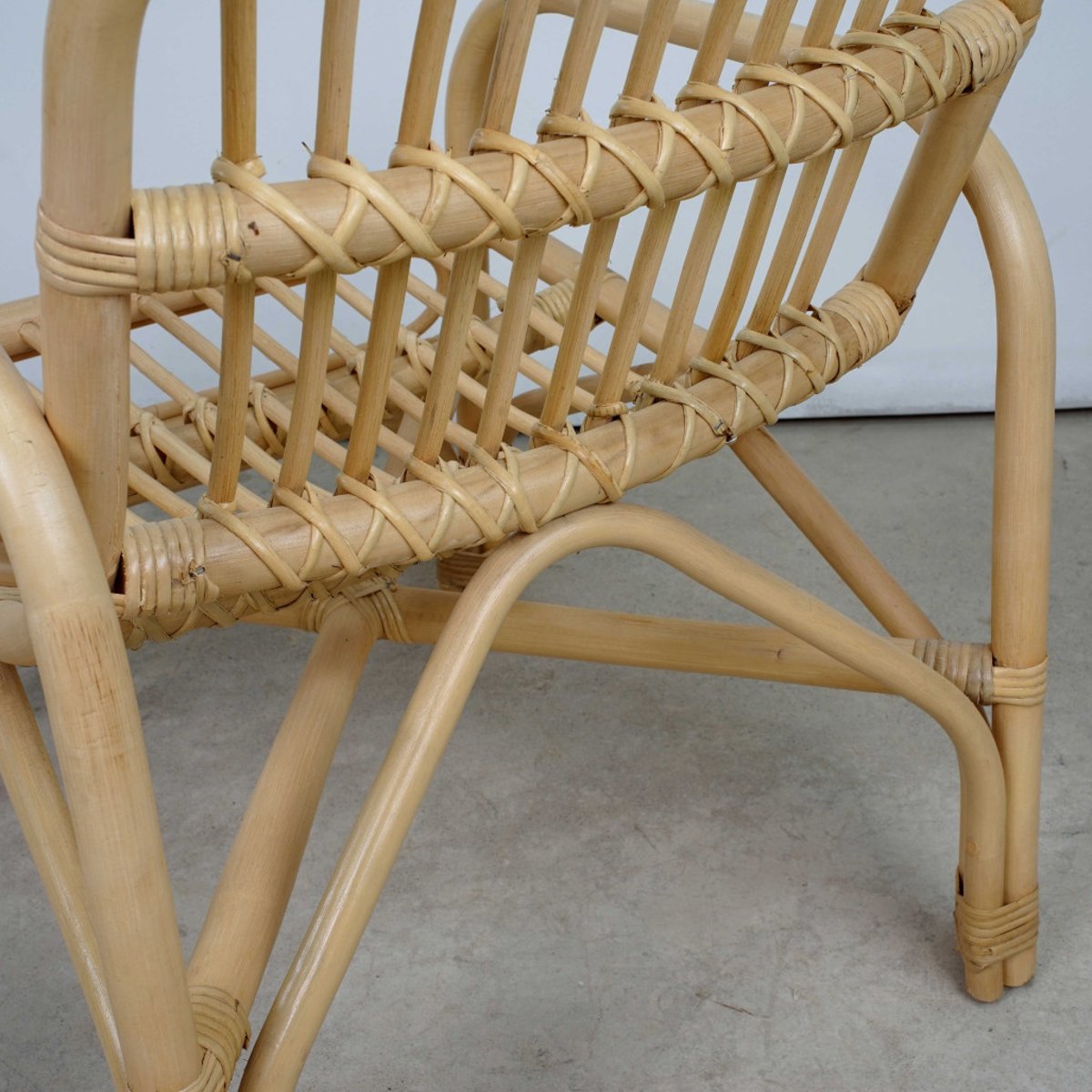 Fauteuil en rotin de jardin Luisa naturel, WANDA COLLECTION