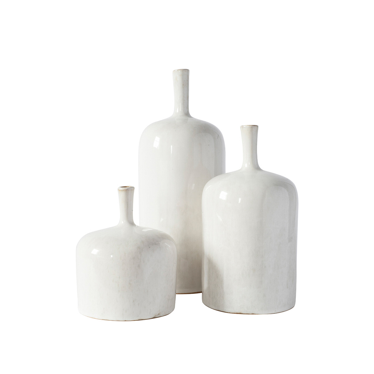 Set of 3 Ceramic Vase Ornaments natural, ÉDITÉ