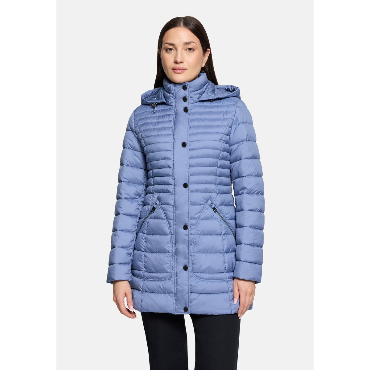 Veste matelassée à capuche amovible country blue, BETTY BARCLAY