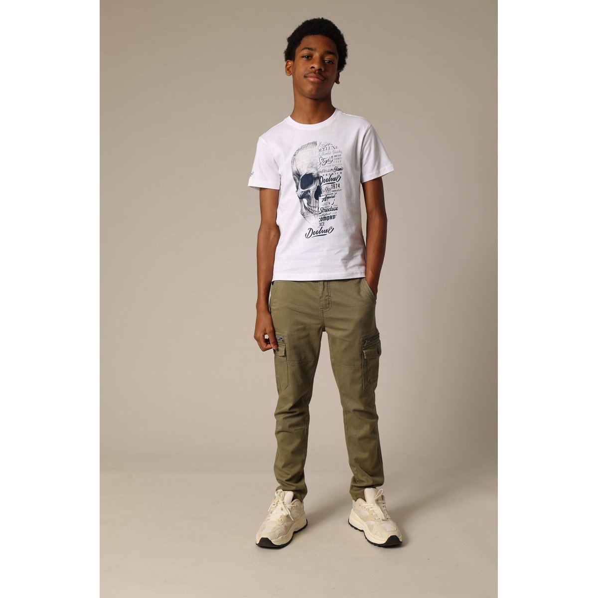 T-shirt garçon vegas en jersey de coton VEGAS white, DEELUXE