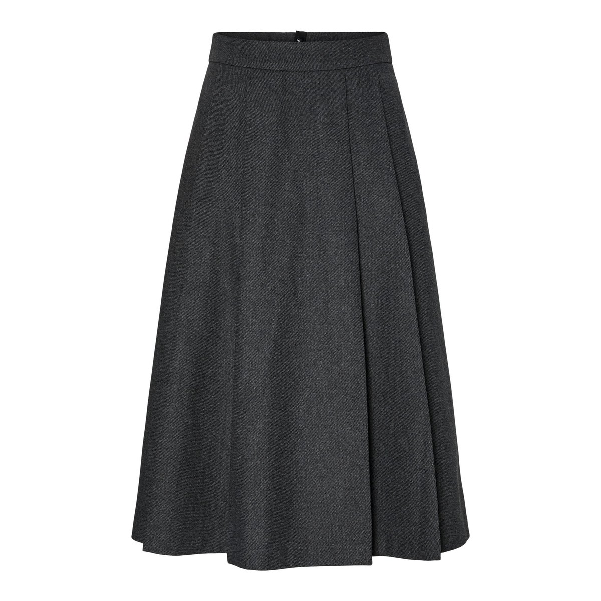 Jupe Mi-Longue dark grey melange, YAS