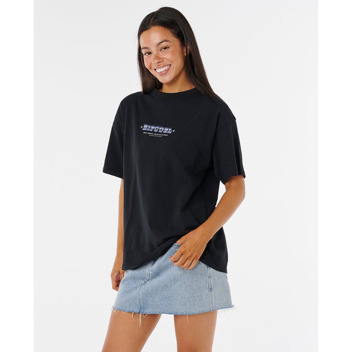 T-shirt à manches courtes PACIFIC RIDER noir, RIP CURL