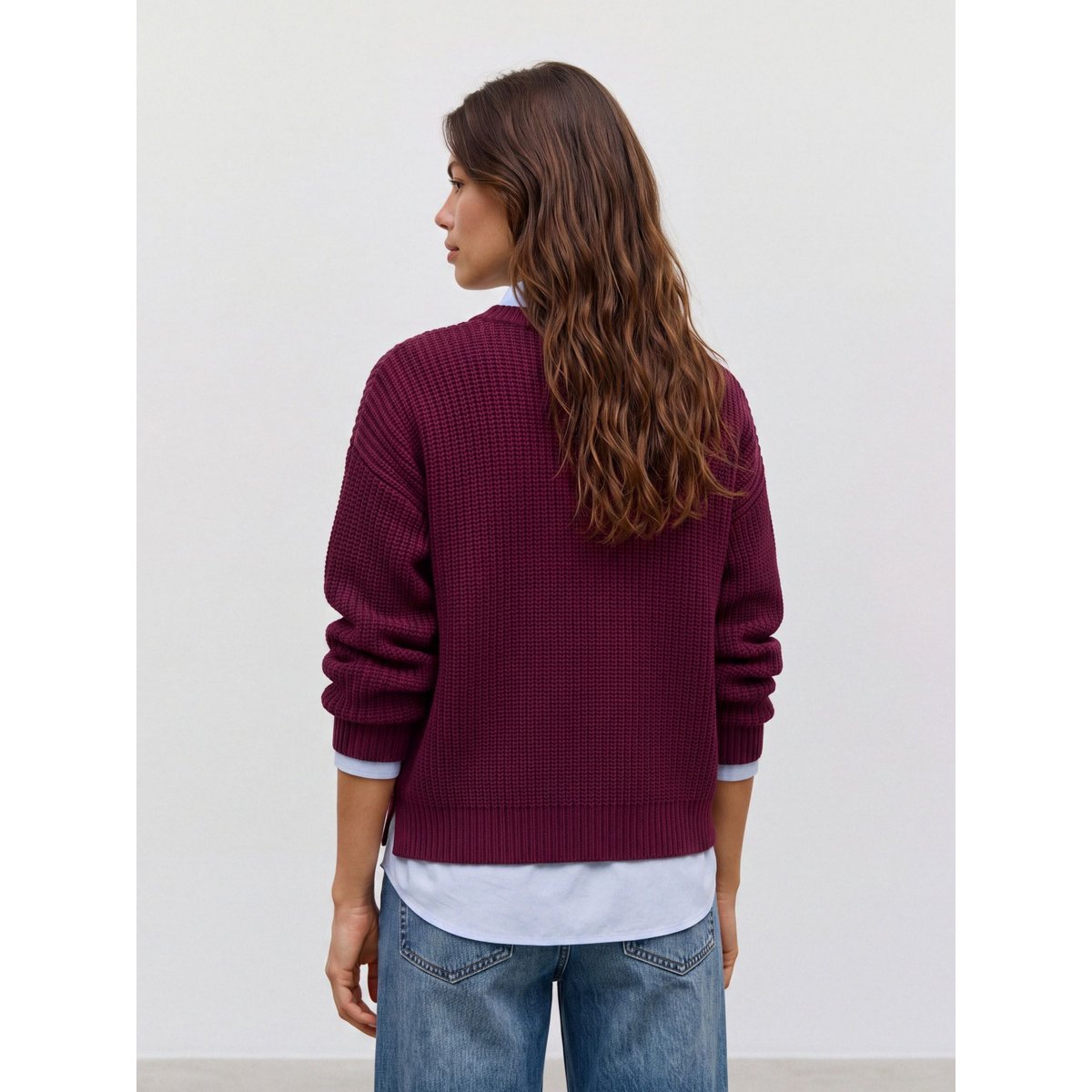 Pull En Maille windsor wine, VERO MODA