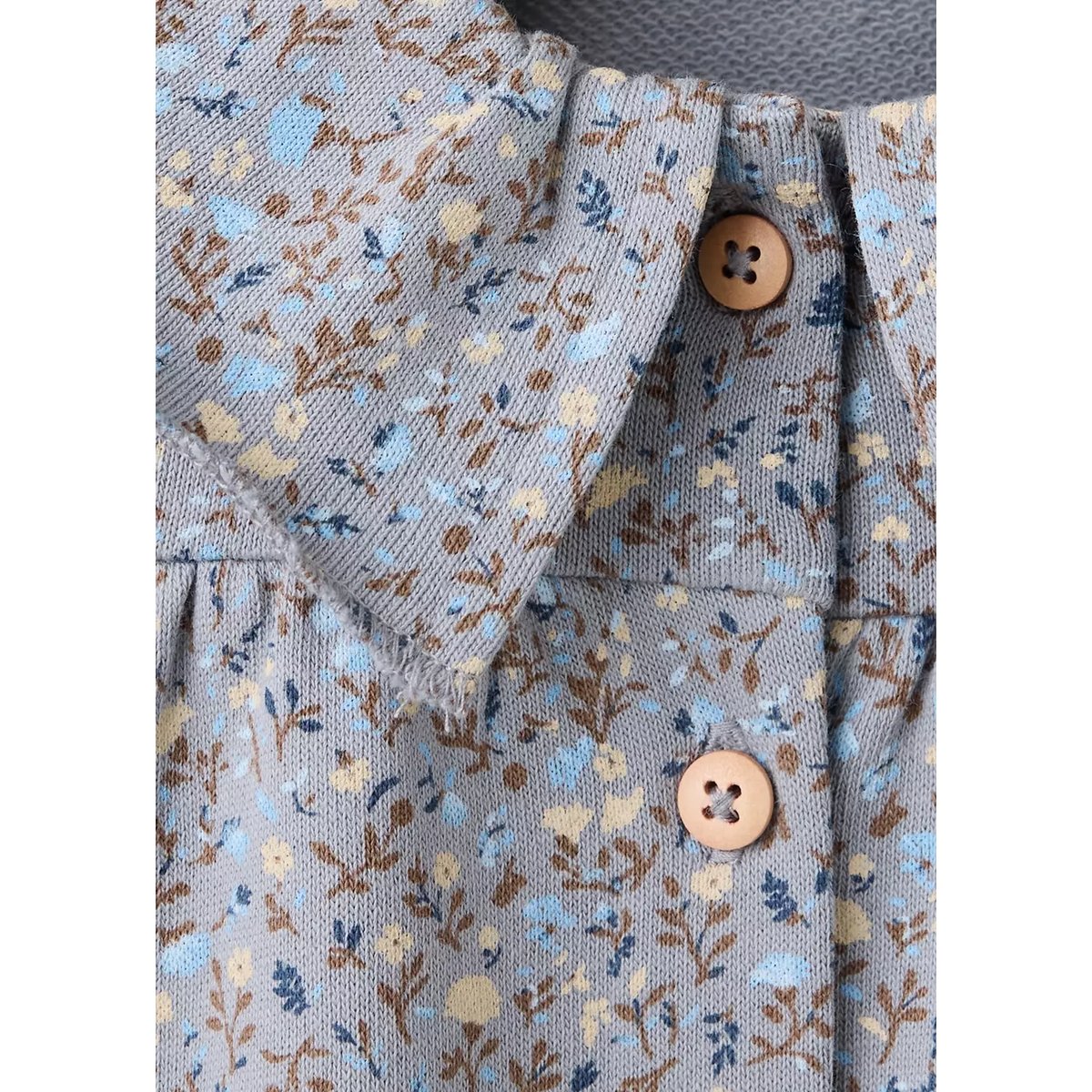 Sweat-shirt imprimé à fleurs bleu, MANGO BABY