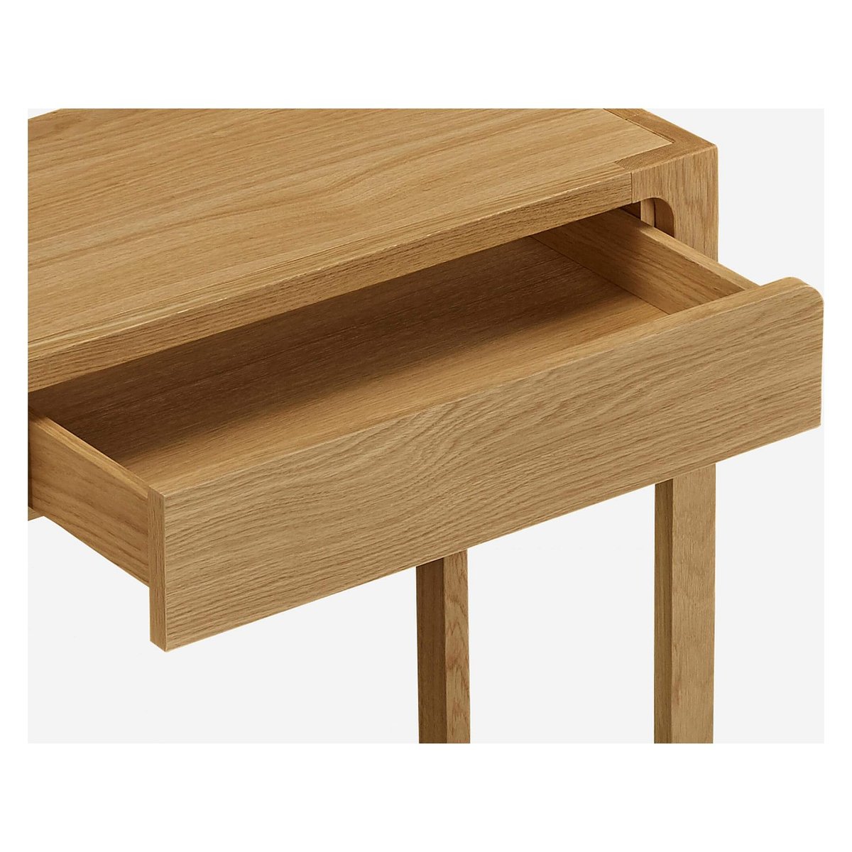 Console bureau bois IVOINE naturel clair, HABITAT