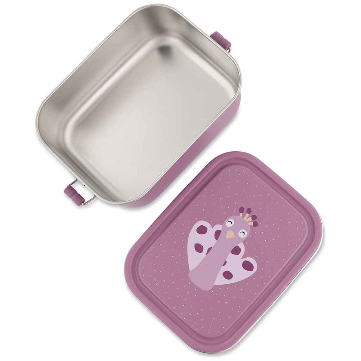 Petite lunch box violet, blanc, TRIXIE