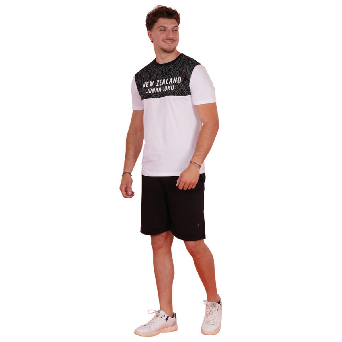 T-shirt en coton blanc uni pourvu d'un col rond et d'une coupe droite blanc, RUCKFIELD