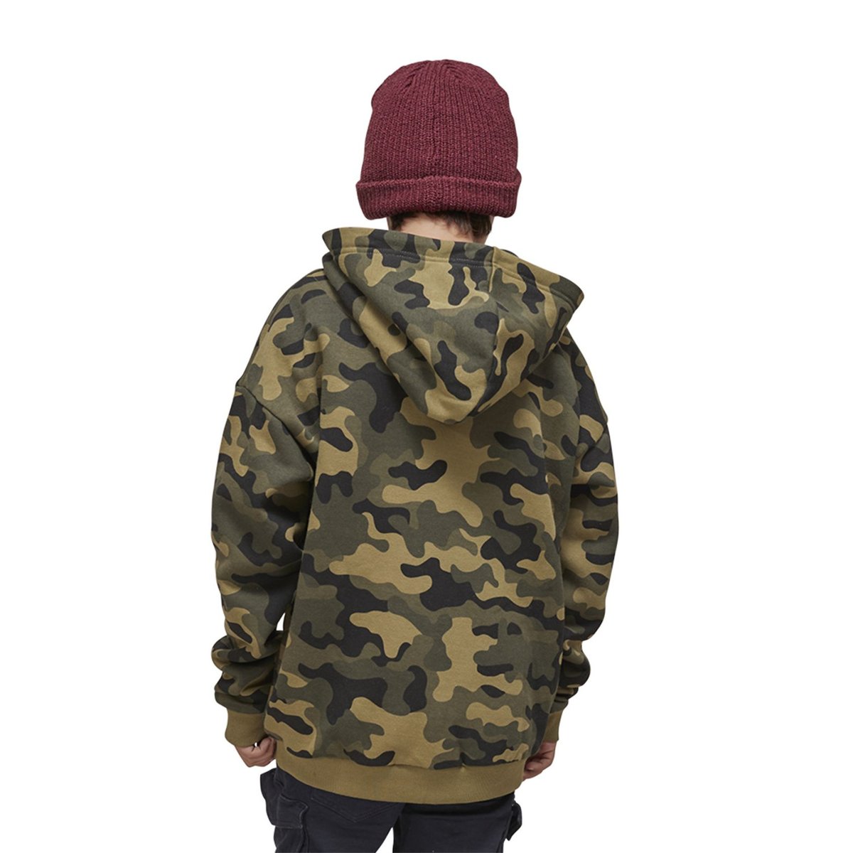 Sweat à capuche Kool vert/rouge/blanc, VON DUTCH