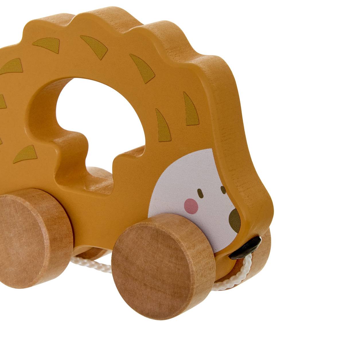 Jouet à tirer en bois Lino 5x13cm marron, ATMOSPHERA FOR KIDS