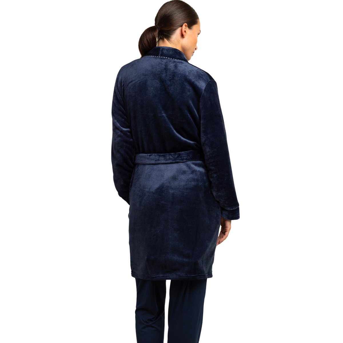 Robe de chambre Luxury Pearl bleu marine, ADMAS