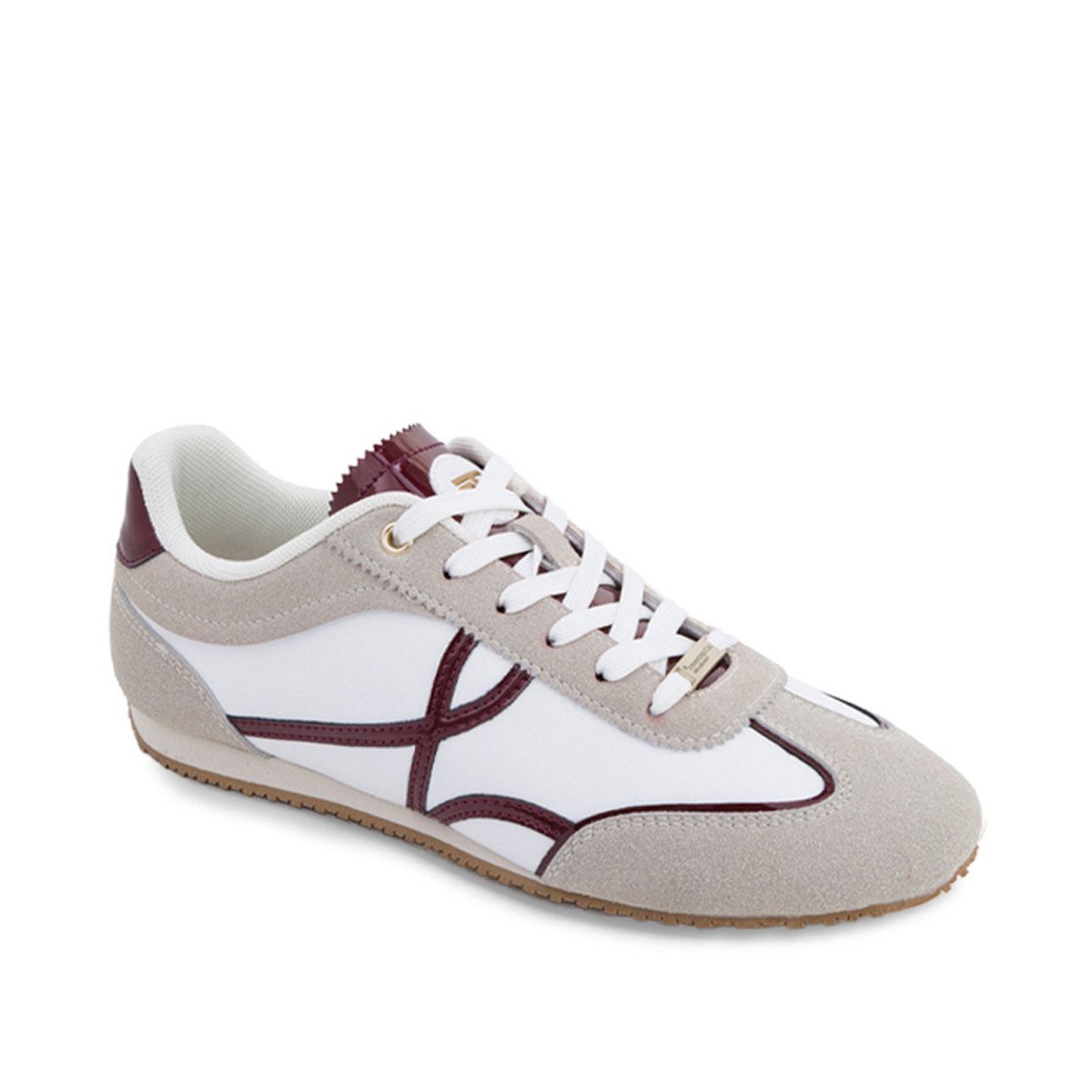 Baskets basses à lacets ALBA beige clair, LES TROPEZIENNES PAR M.BELARBI
