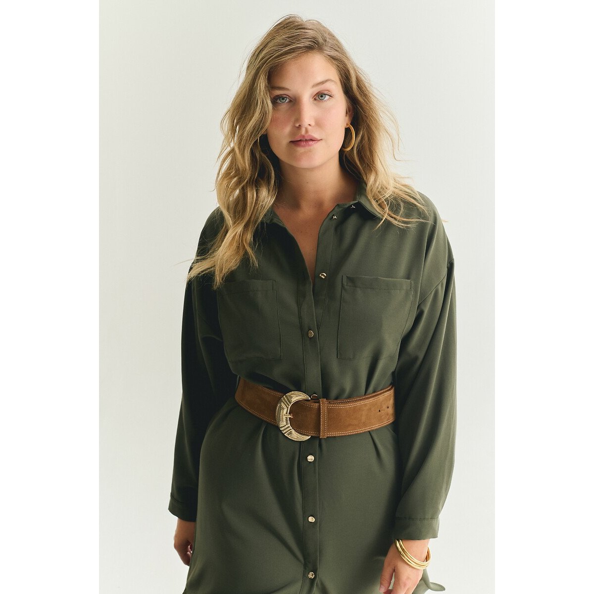 Ludivine Midi Dress khaki, ALMÉ