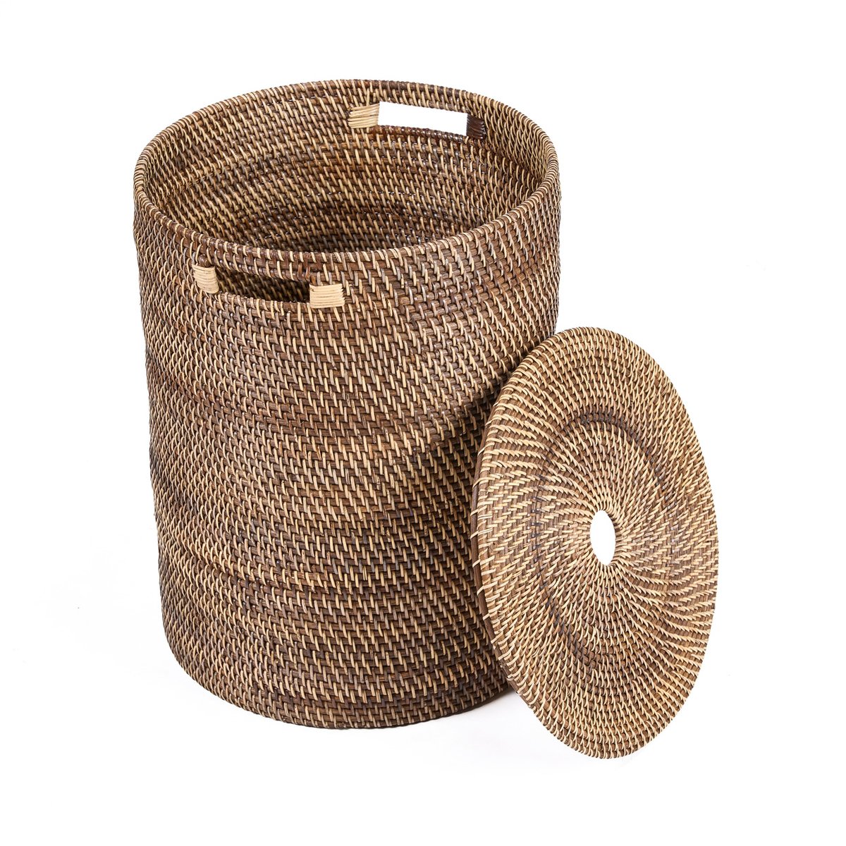Panier à linge en rotin LAUNDRILLA brun naturel, BAZAR BIZAR