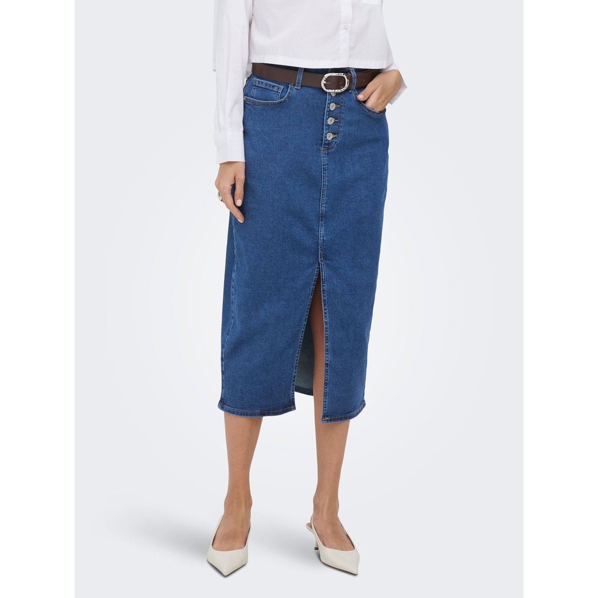 Jupe En Denim medium blue denim, ONLY