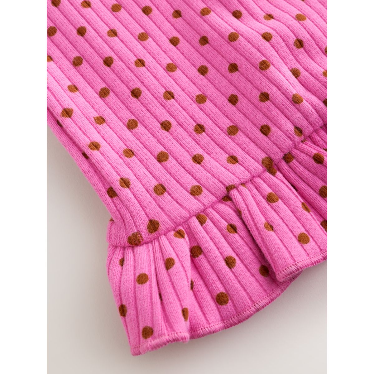 Cardigan à manches longues et volants pois roses, NEXT