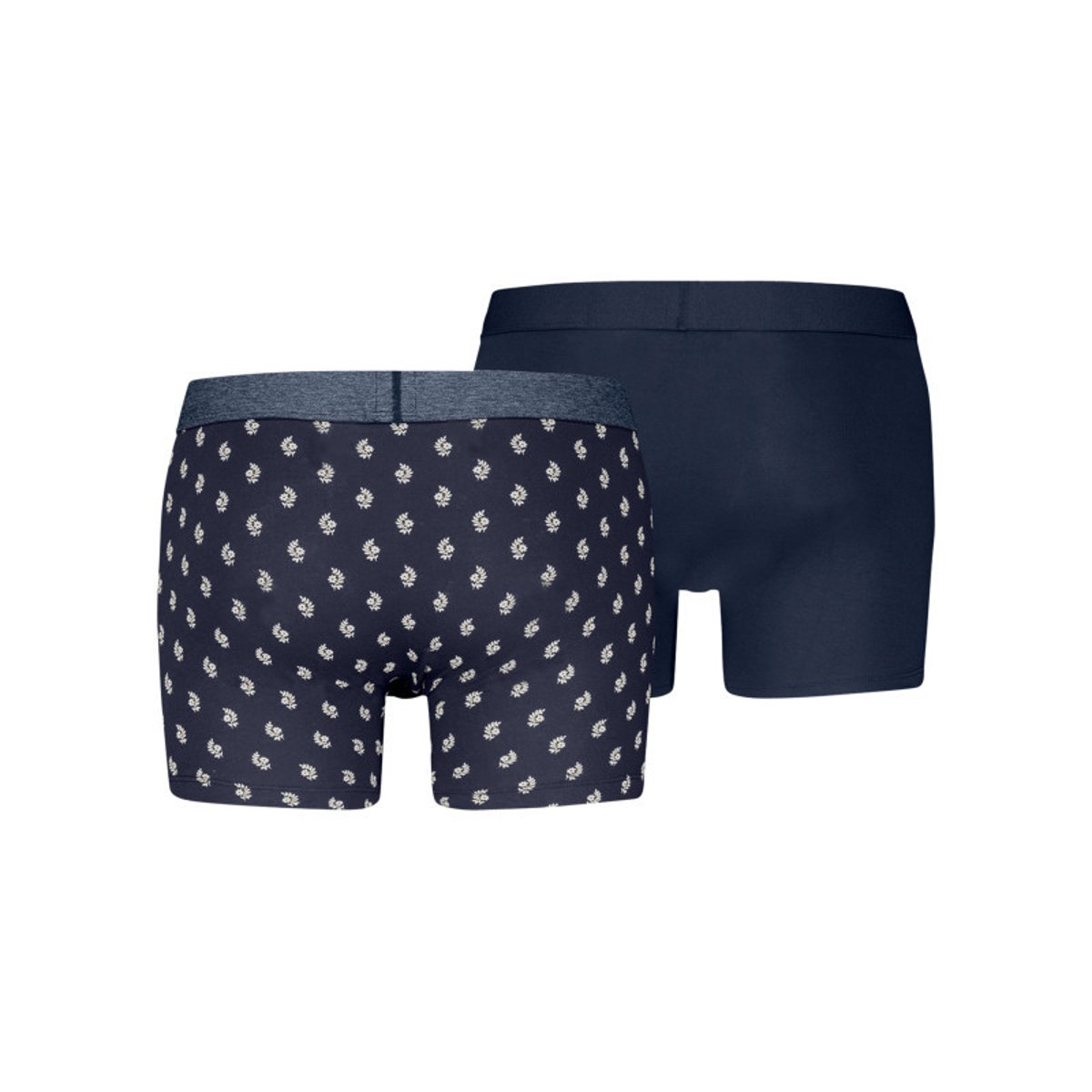 Lot de 2 boxers courts bleus en coton avec ceinture élastiquée bleu, LEVI'S