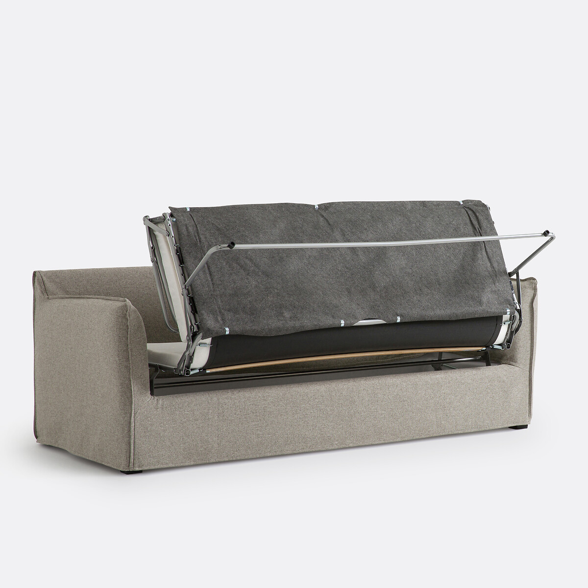 Canapé 2, 3 ou 4 places, convertible, matelas 6cm, dehoussable, polyester, ODNA  vert grisé, LA REDOUTE INTERIEURS
