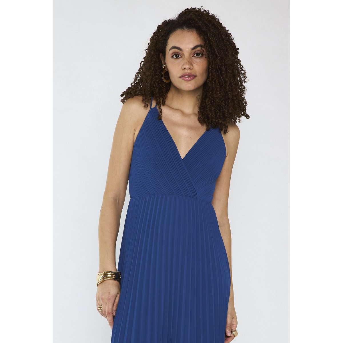 Robe à bretelles plissée LAMORE lavande, Maison 123