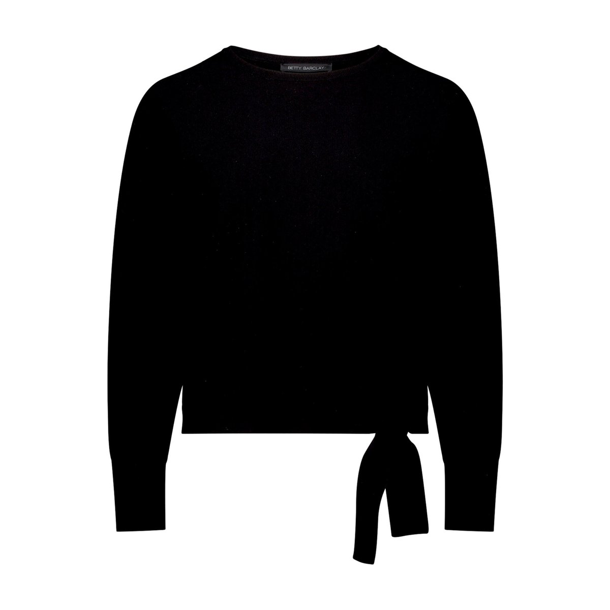 Pull-over en fine maille à manches chauve-souris noir, BETTY BARCLAY