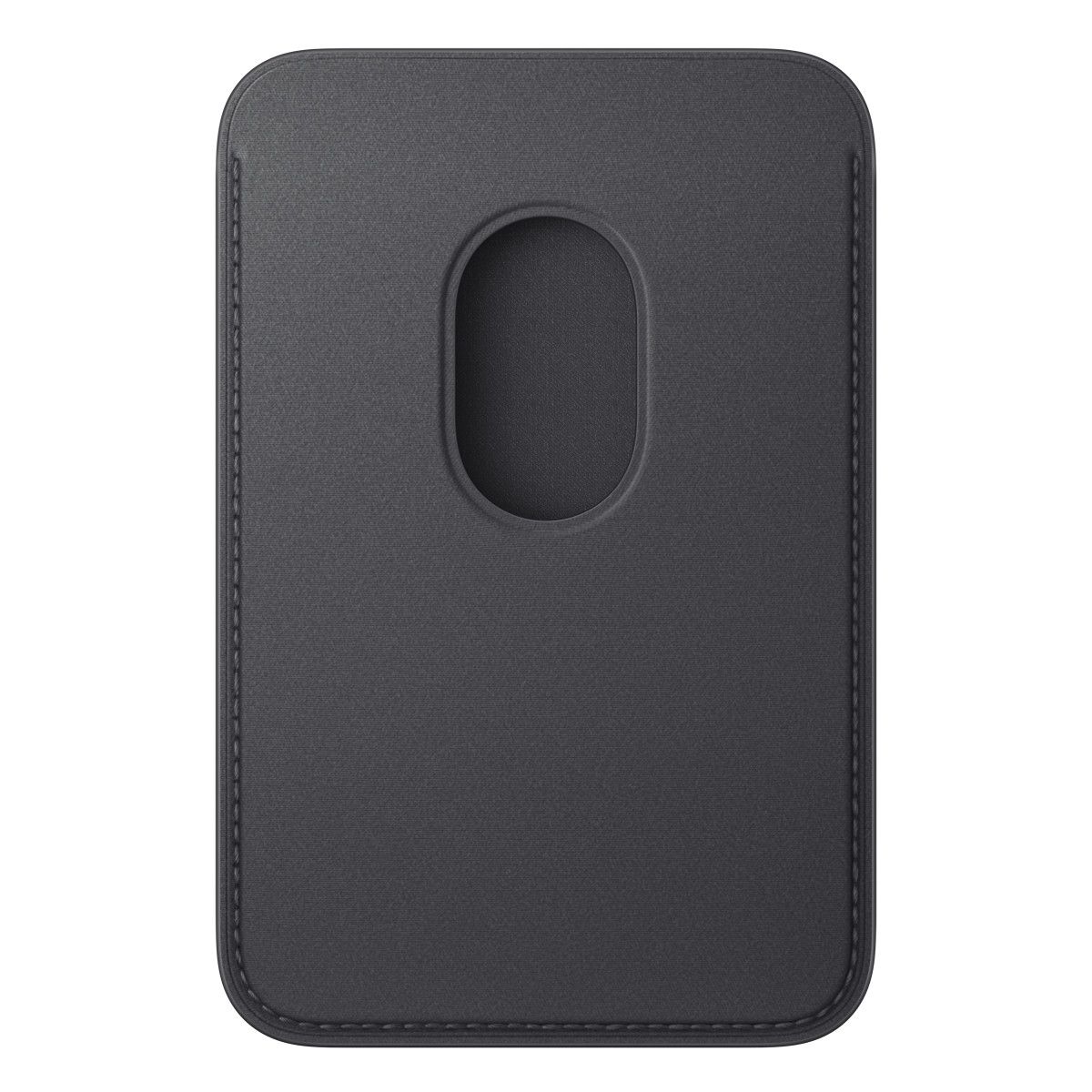 Porte-cartes MagSafe tissage fin Noir couleur unique, APPLE
