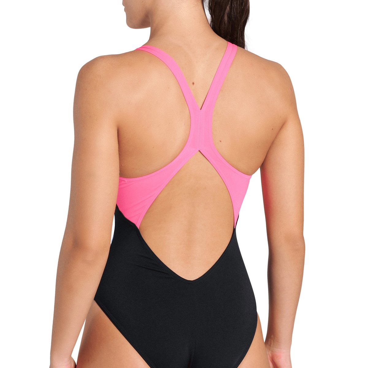 Maillot de bain arena Performance Dreamhline V Back pour femme black-shocking pink, ARENA