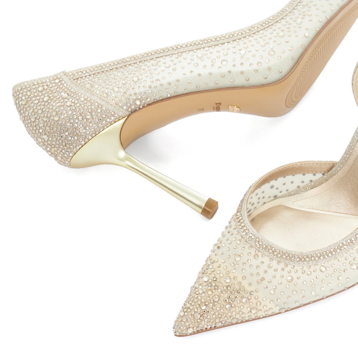Escarpins ornés de résille - CRISTELLE gold-synthetic, DUNE LONDON