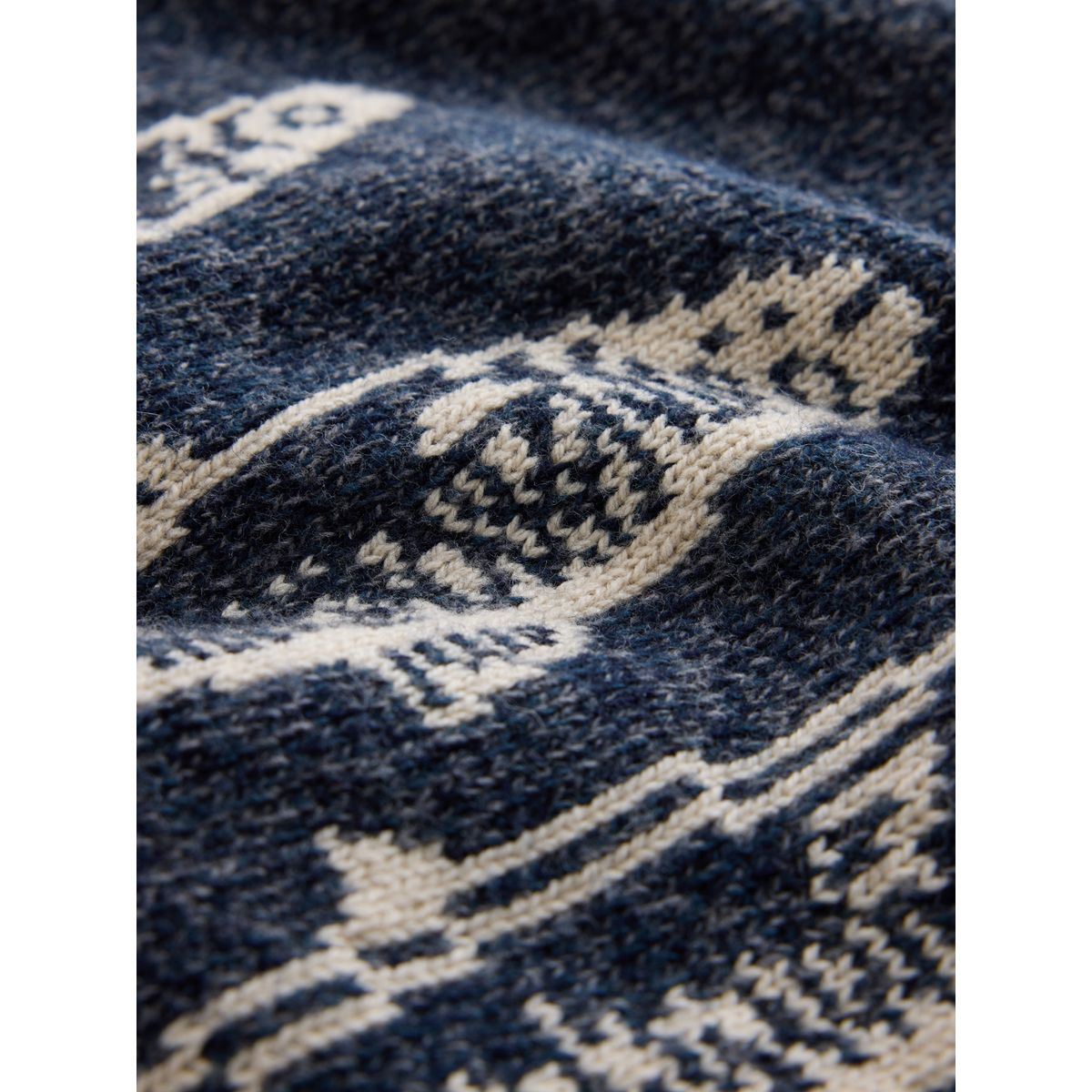 Pull ras du cou à motif sardine bleu, NEXT
