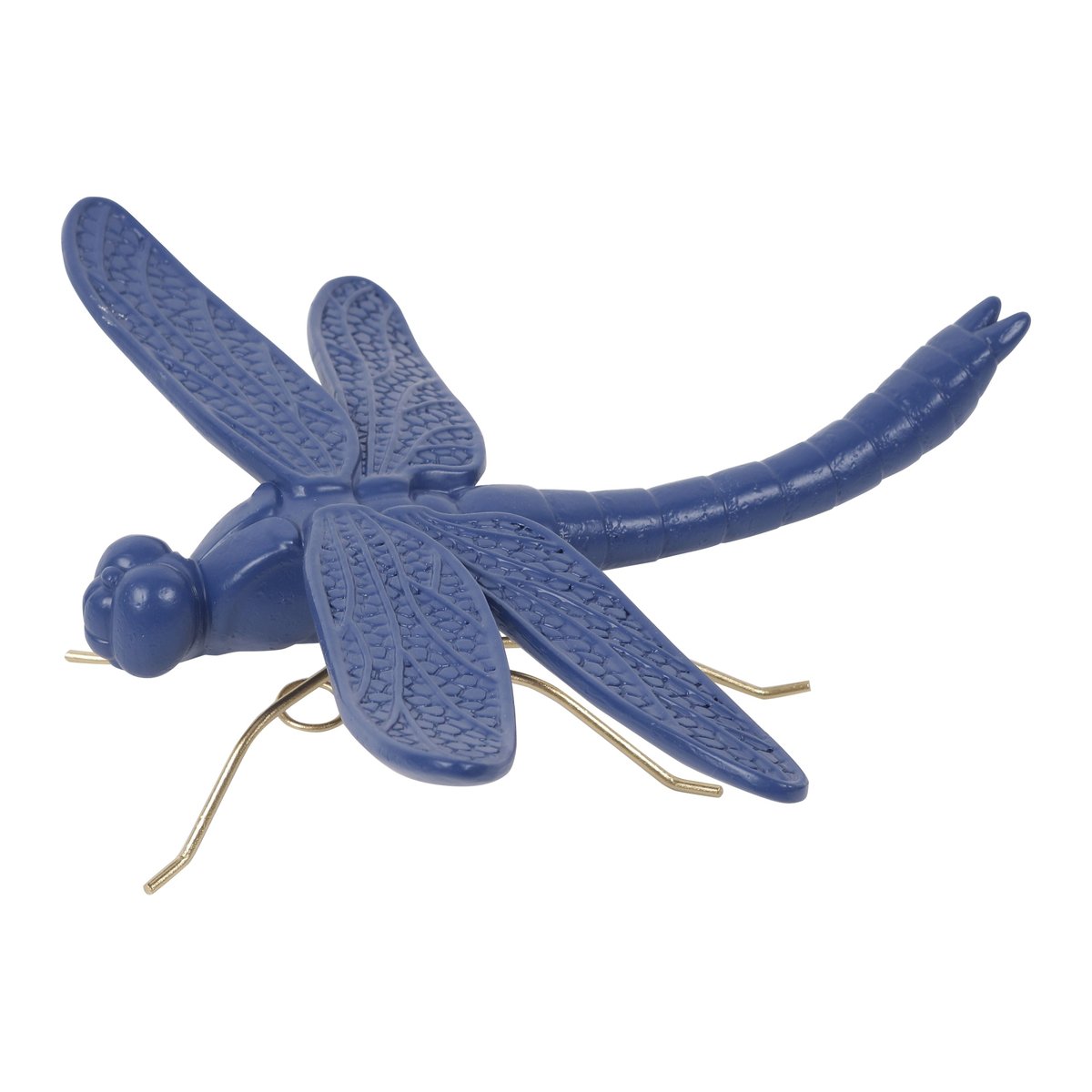 Déco murale libellule 19.8x18.3x6cm bleu, EMDE