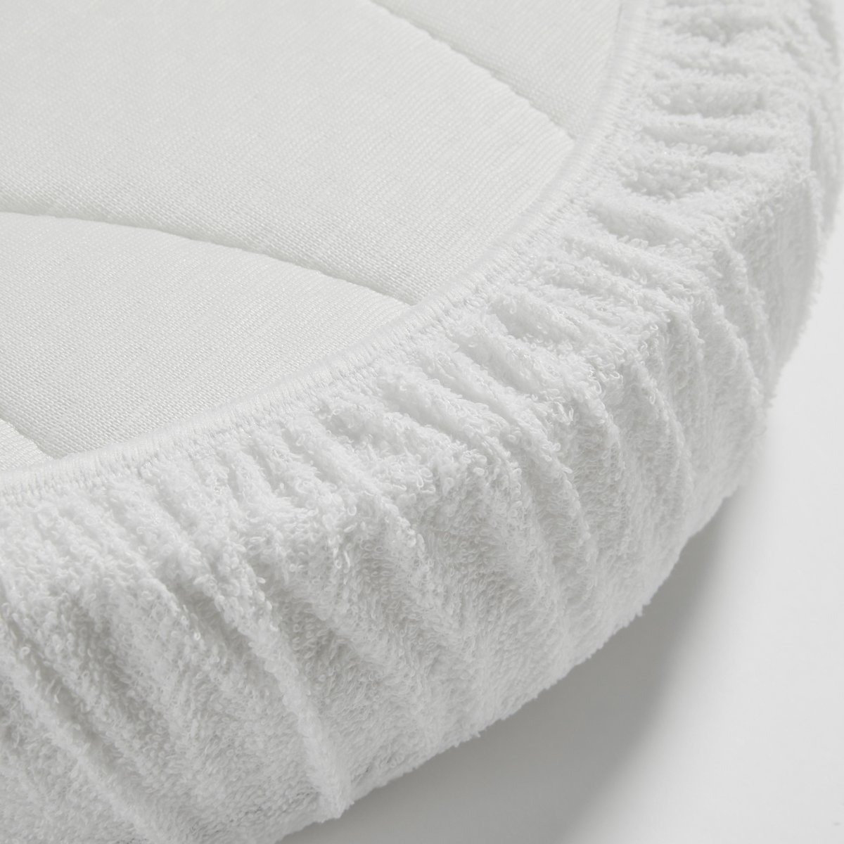 Protège-matelas pour matelas bébé ovale blanc, LES MATELAS DE MORPHEE