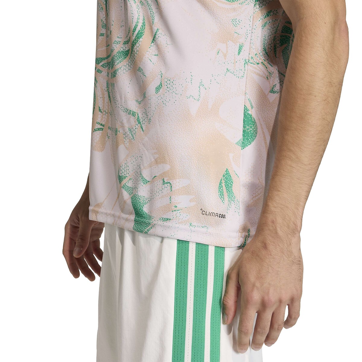 Aufwärmshirt Home Algerien, Weltmeisterschaft 2026 beige, adidas Performance