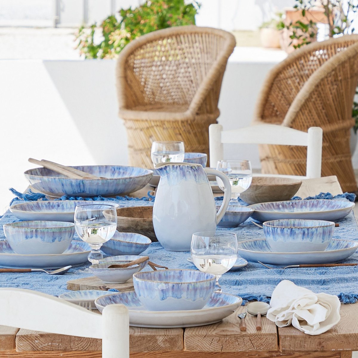 Carafe 1.76 L BRISA blanc - bleu, COSTA NOVA