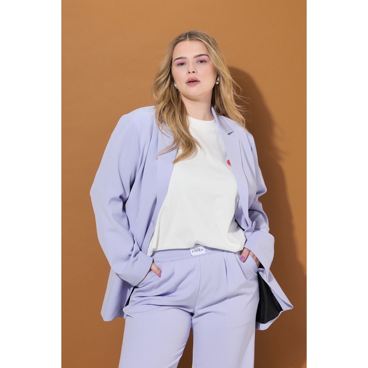 Blazer oversize, griffé lavande, STUDIO UNTOLD
