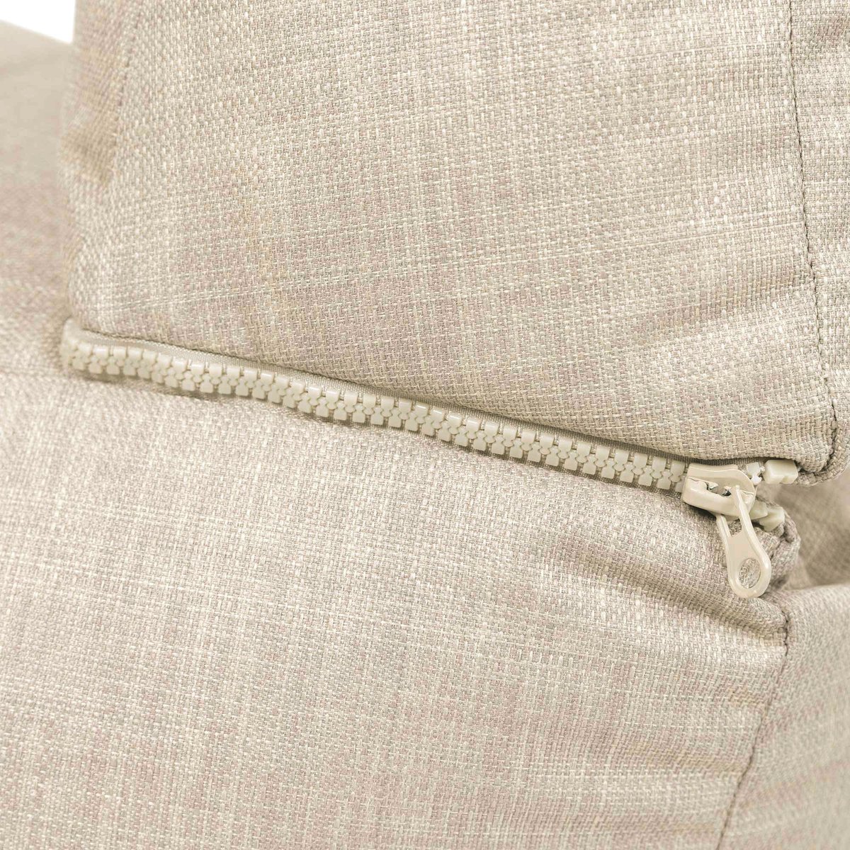 Pouf canapé de jardin modulable en tissu tissé d'intérieur et d'extérieur Oeko-Tex® - NOA beige, ICON