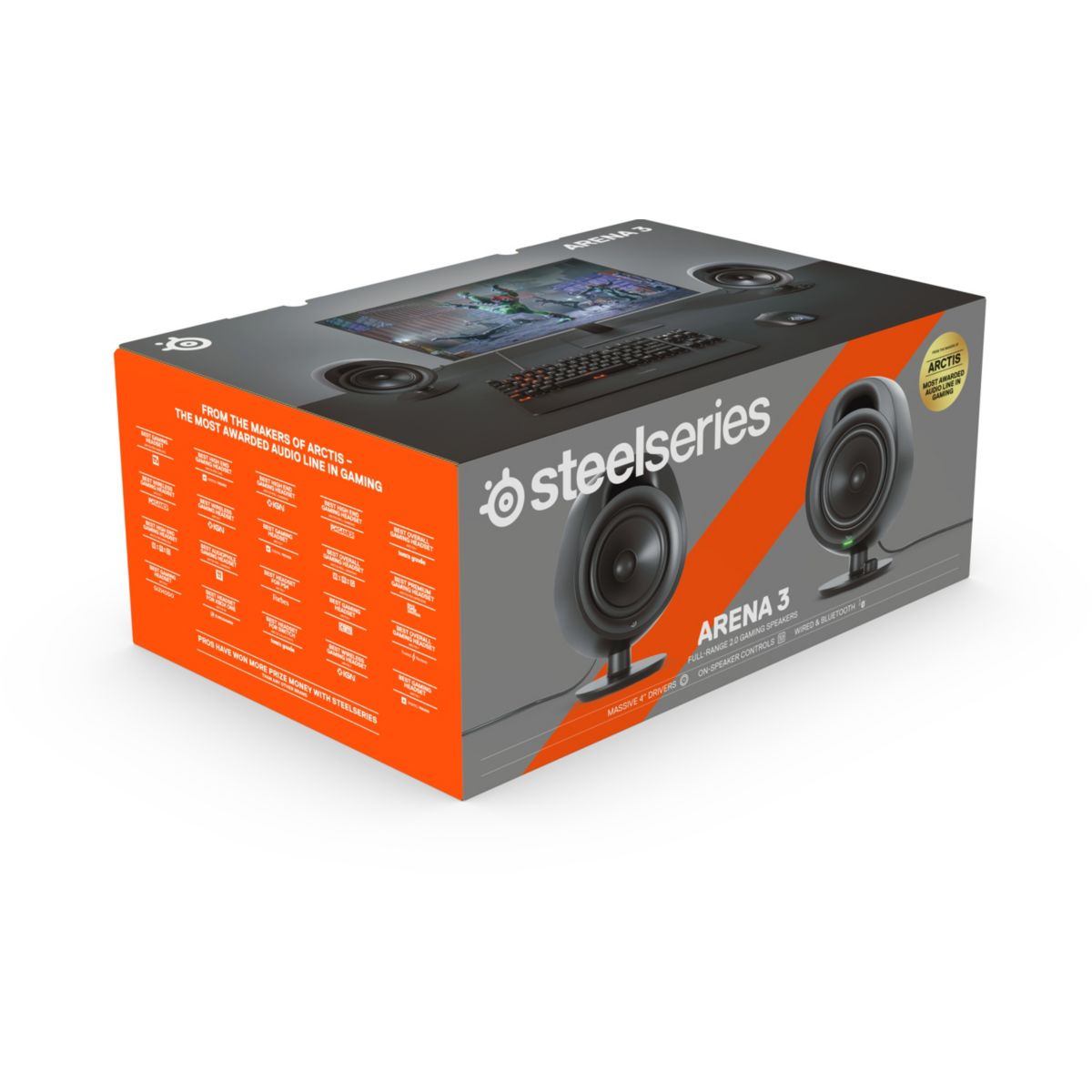Enceinte PC ARENA 3 - BLACK couleur unique, STEELSERIES