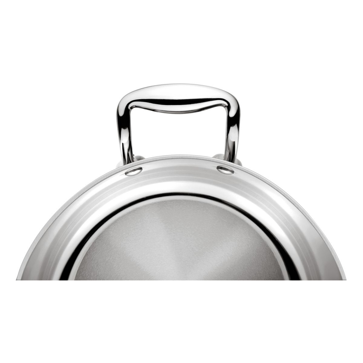 Poêle wok  ø30 cm  accademia lagofusion inox  + couvercle argent, LAGOSTINA