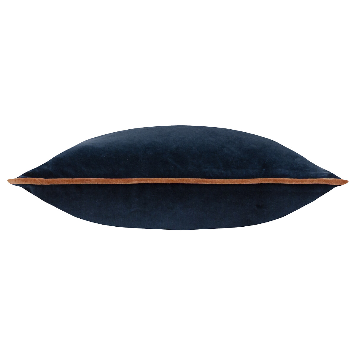 MADE.COM Bailey Brushed Cotton Velvet Feather Filled Cushion navy, MADE