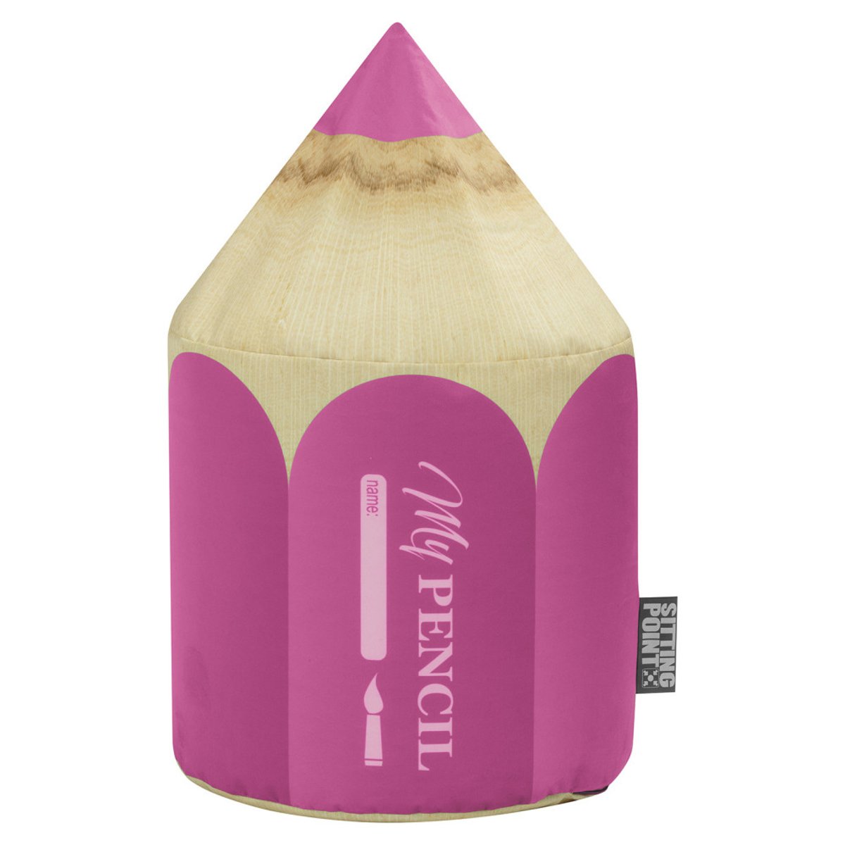Pouf enfant CRAYON rose, SITTING POINT