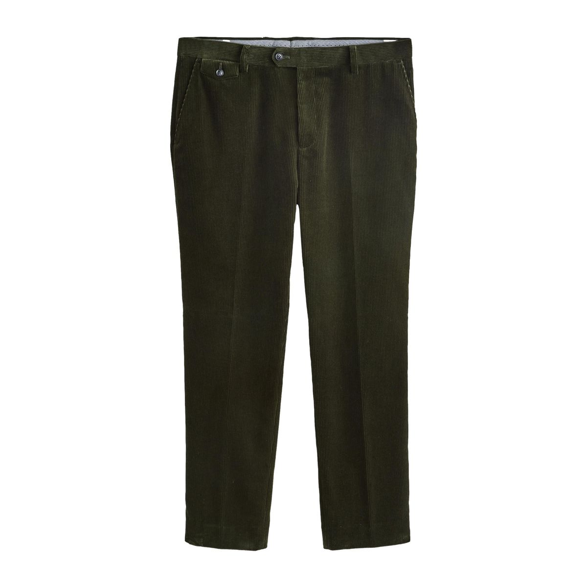 Pantalon de costume en velours pontoglio signature vert olive, NEXT