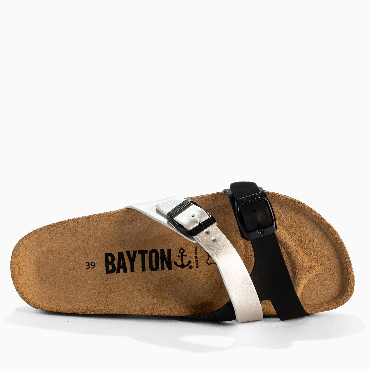 Sandales CLEO noir melange, BAYTON