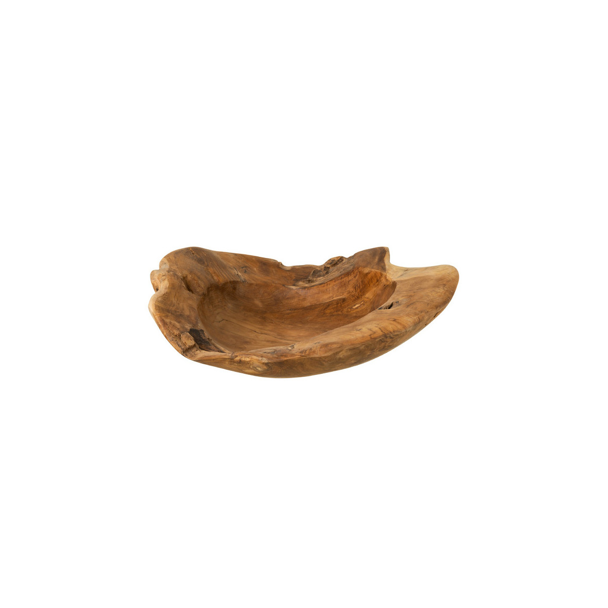 Grande coupelle décorative ronde en teck - diamètre 57cm bois, WADIGA