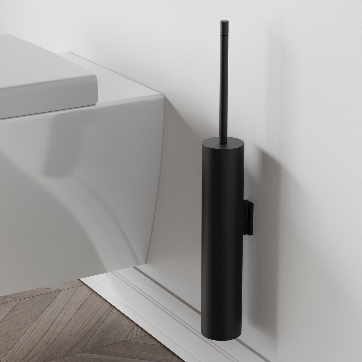 Brosse Wc MICRA noir, COSMIC